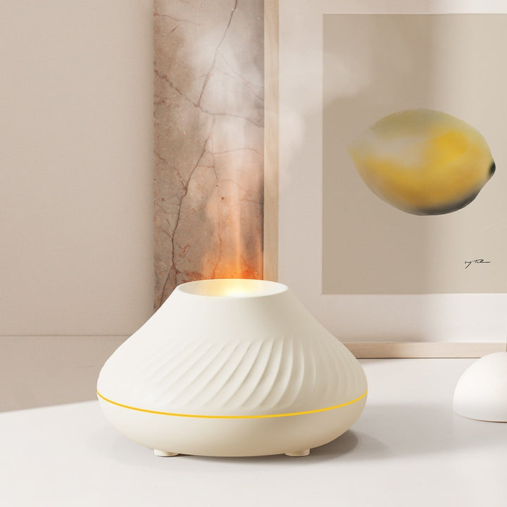 Quiet Aroma Diffuser with Flame Effect