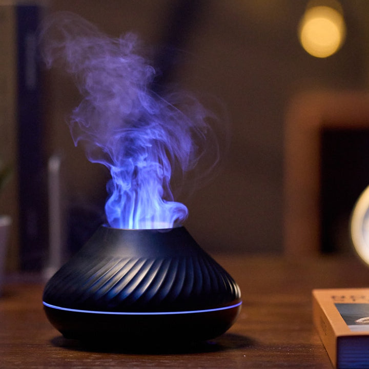 Quiet Aroma Diffuser with Flame Effect